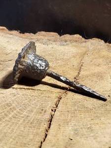 lot 77 image: Civil War Era Spiked Iron Candle Holder