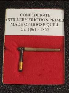 lot 148 image: Civil War 1861-1865 Confederate Artillery Friction Primer