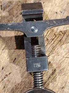lot 172 image: Civil War Non-Excavated Original Mainspring Vice for a Springfield Rifle