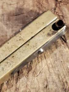 lot 229 image: Rare Original Civil War Pistol Copper Percussion Caps Holder