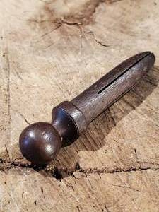 lot 215 image: Very Rare Civil War Wooden Tompion For a Burnside Carbine