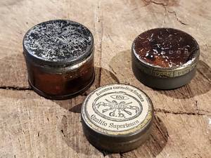 lot 230 image: (3) Civil War Tins Containing Percussion Caps