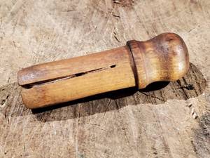 lot 211 image: Civil War Original Wooden Tompion for a .69 Cal Musket