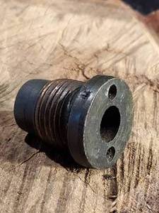 lot 260 image: Original Civil War Confederate Brass Time Fuse Adapter