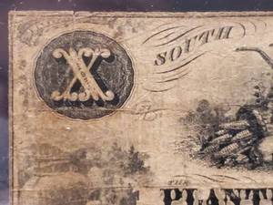 lot 268 image: 1864 Winnsboro Confederate $10 Dollar Bill