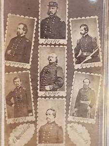 lot 274 image: Original CDV Image Generals of Departments