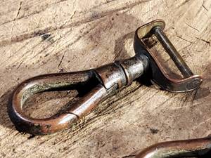 lot 282 image: Original Pair of Brass Civil War Sword Hangers