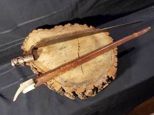 lot 347 image: Original Civil War Bayonet with Leather Scabbard