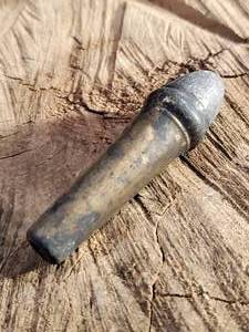 lot 281 image: Civil War Original Non-Excavated Burnside Pattern Ice Cream Cone Carbine Cartridge