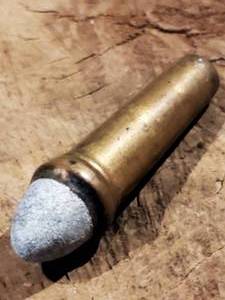 lot 358 image: Civil War Original Non-Excavated Burnside Pattern Ice Cream Cone Carbine Cartridge