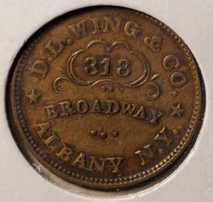 lot 395 image: Original Civil War Token