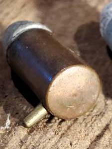 lot 403 image: (4) Original Civil War Metallic Cartridge for The 7mm Pin Fire Revolver