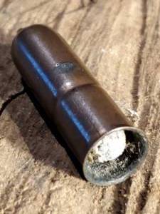 lot 419 image: Original Civil War Non-Excavated Teat Fire Cartridge