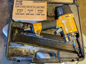 lot 7 image: Stanley Bostitch Nailer with Finish Nails