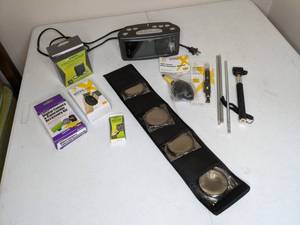 lot 211 image: Lot of Digital Camera Accessories and Digital Clock Japan Optics, Ultimax
