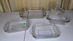 lot 262 image: (5) Glass Baking Dishes