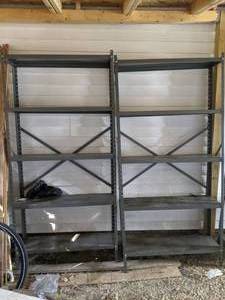 lot 121 image: (3) Steel Shelving Units