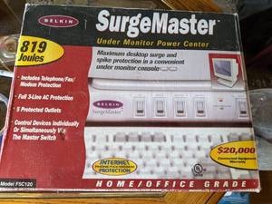 lot 122 image: Belkin SurgeMaster Under Monitor Power Center