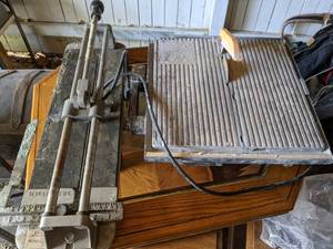 lot 123 image: (2) Electric Tile Cutters