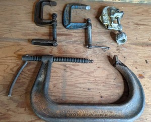lot 38 image: (4) C Clamps