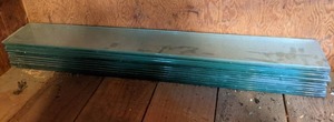 lot 40 image: Glass Shelving (13) Pieces