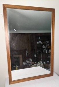 lot 348 image: Beautiful Large Wooden Mirror