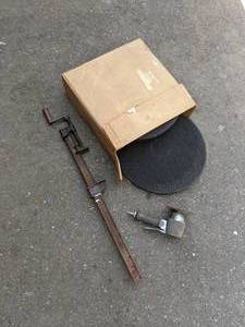 lot 166 image: Handheld Sander, Sanding Pads, Misc Tools