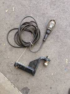 lot 169 image: Tow Smart Ball Mount Hitch and Extension Shop Light