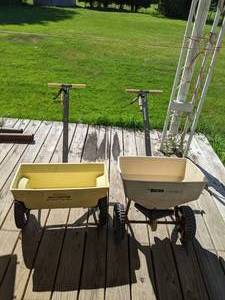 lot 452 image: (2) Vintage Classic Drop Seed Spreaders