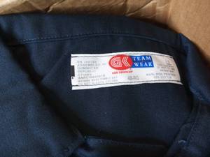 lot 58 image: New IN Box 8 Dark Blue Coveralls Size 48 RG