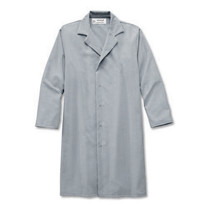 lot 19 image: Open Box 17 Gray G&K Lab Coat Size 3XL