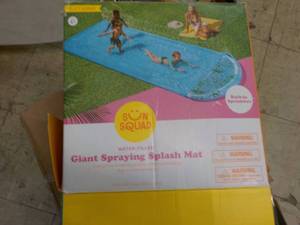 lot 6 image: Giant Spraying Splash Mat 15 ft Lon...