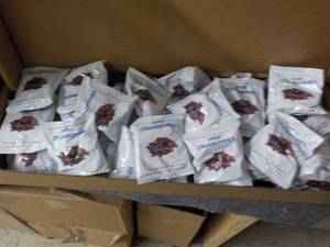 lot 120 image: Box of 60 Bags Dried Cranberries p...