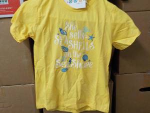 lot 190 image: 10 Size 6 Coyote and Co Yellow T-sh...