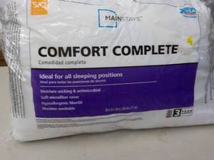 lot 216 image: Mainstays Comfort Complete Pillow S...