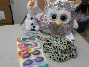 lot 243 image: Speedo Goggles, Olaf, Owl, and Spot...