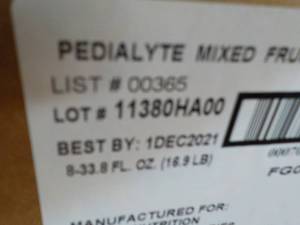lot 272 image: Case of 8 Bottle Pedialyte Mixed Fr...