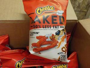 lot 336 image: 3 Cases Cheetos Baked Flamin Hot Sn...