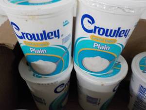lot 356 image: 4 Tubs Crowley Plain Yogurt...