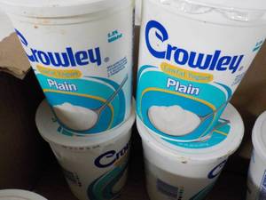 lot 357 image: 4 Tubs Crowley Plain Yogurt...