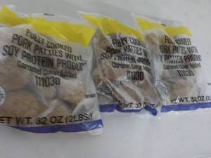 lot 360 image: 3 - 2 lb pkgs Frozen Pork Patties...
