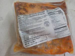 lot 397 image: 4 lb Pkg Frozen Fully Cooked Rotiss...