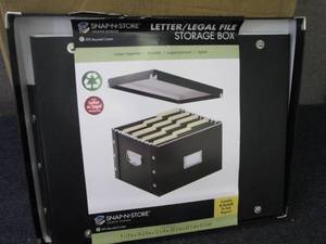 lot 27 image: 4- LetterLegal Portable File Box 1...