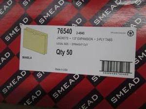 lot 51 image: Smead 76540 Manila File Jackets 4- ...
