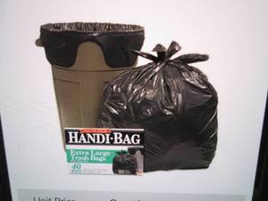 lot 54 image: 6- 40 ct Boxes HandiBag 33 Gallon T...