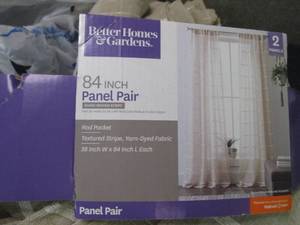 lot 111 image: 38 x 84 inch Curtain Panel Pair...