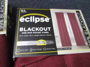 lot 113 image: Eclipse 42x84 inch Blackout Panel P...