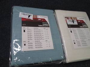 lot 123 image: 2 Assorted Fabric Tablecloths...