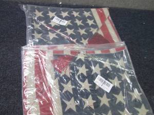 lot 124 image: 2 Patriotic Table Runners...