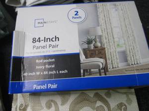 lot 140 image: Mainstays 40x84 inch Panel Pair...
